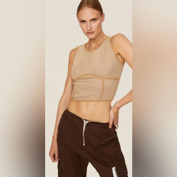 Louna Corset Crop Top Size Medium - Picture 2 of 9